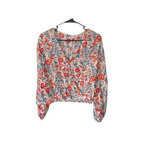 Billabong Floral Blouse, Sz Small